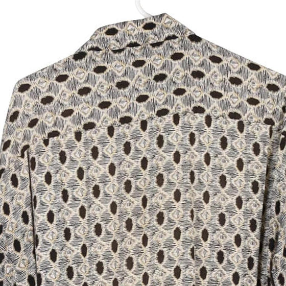 Vintage black & white Natural Issue Patterned Shirt - mens large