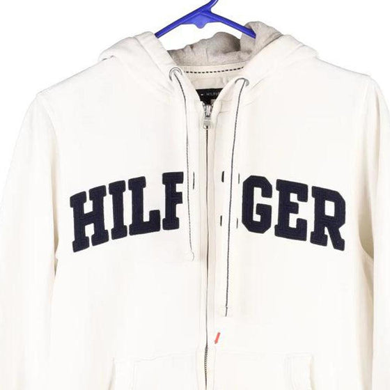 Vintage white Tommy Hilfiger Zip Up - mens x-small