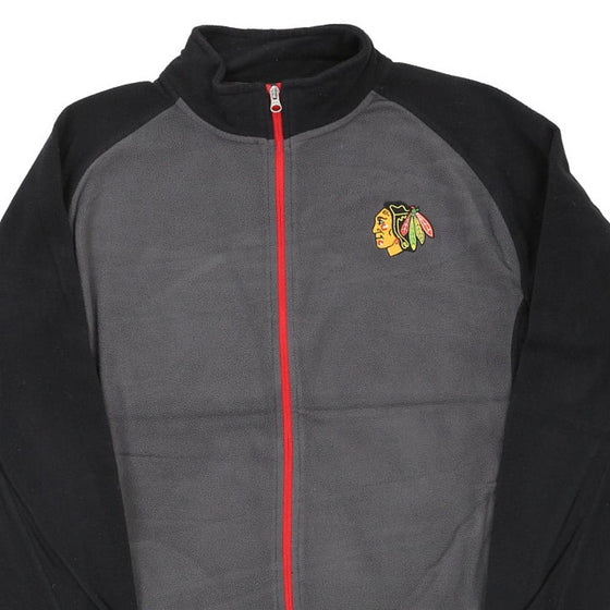 Vintage grey Chicago Blackhawks Nhl Fleece - mens medium