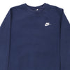 Vintage navy Nike Sweatshirt - mens x-small