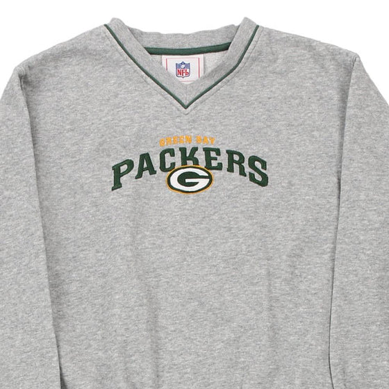 Vintage grey Age 9-10 Green Bay Packers Nfl Sweatshirt - boys medium