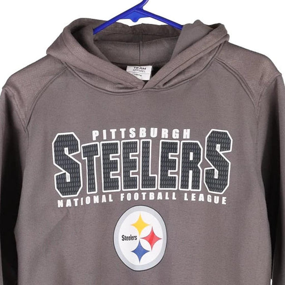 Vintage grey Age 12-14 Pittsburgh Steelers Nfl Hoodie - boys large