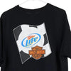 Vintage black Miller Lite, Harley Davidson Fruit Of The Loom T-Shirt - mens x-large