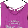 Vintage purple Olympia, Washington Harley Davidson Vest - womens medium