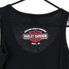 Vintage black Wall, South Dakota Harley Davidson Vest - womens large