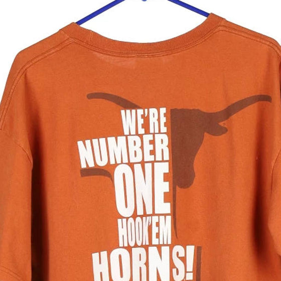 Texas Football Nike T-Shirt - Large Orange Cotton