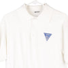 Vintage white Screen Stars Polo Shirt - mens medium