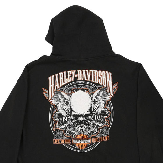 Vintage black Harley Davidson Hoodie - mens x-large