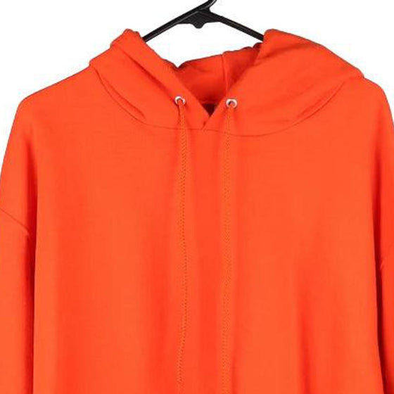 Vintage orange Champion Hoodie - mens x-large