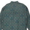 Vintage blue Camiceria Scapin Patterned Shirt - mens x-large