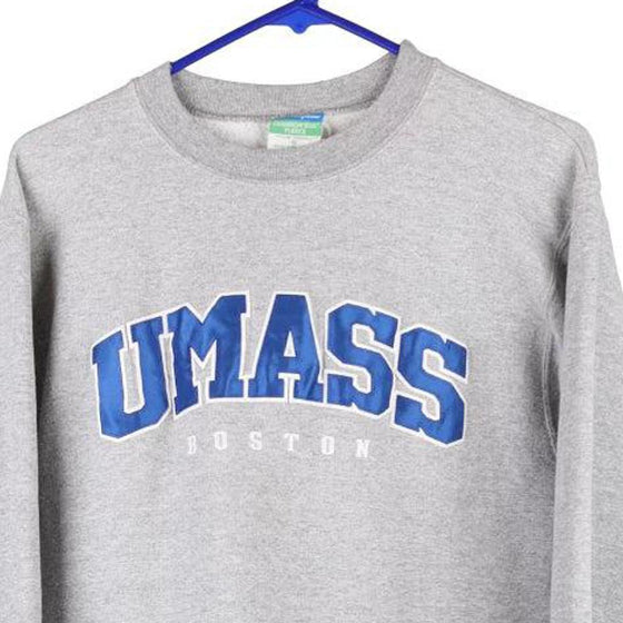 Vintage grey UMASS Champion Hoodie - womens small