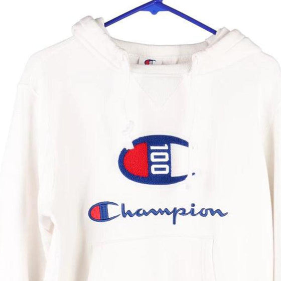 Vintage white Champion Hoodie - womens small