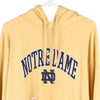 Vintage yellow Notre Dame Genuine Stuff Hoodie - mens x-large