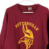 Vintage burgundy Potterville Jerzees Sweatshirt - mens large