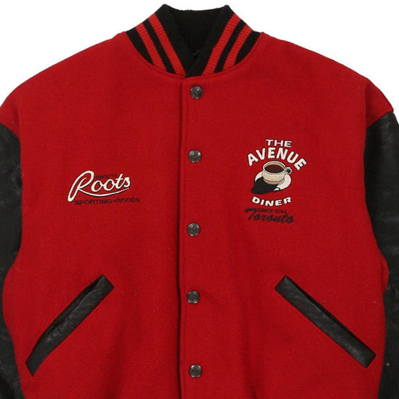 Vintage red Age 7-8 The Avenue Diner Roots Varsity Jacket - boys large