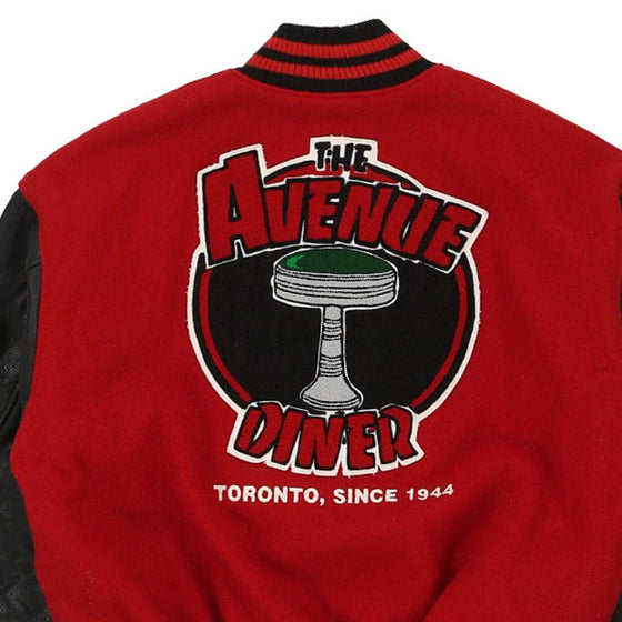 Vintage red Age 7-8 The Avenue Diner Roots Varsity Jacket - boys large