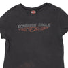 Vintage black Age 11-12 Screamin' Eagle Harley Davidson T-Shirt - girls medium