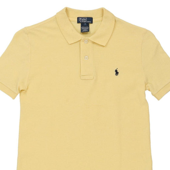 Vintage yellow Age 7 Polo Ralph Lauren Polo Shirt - boys large