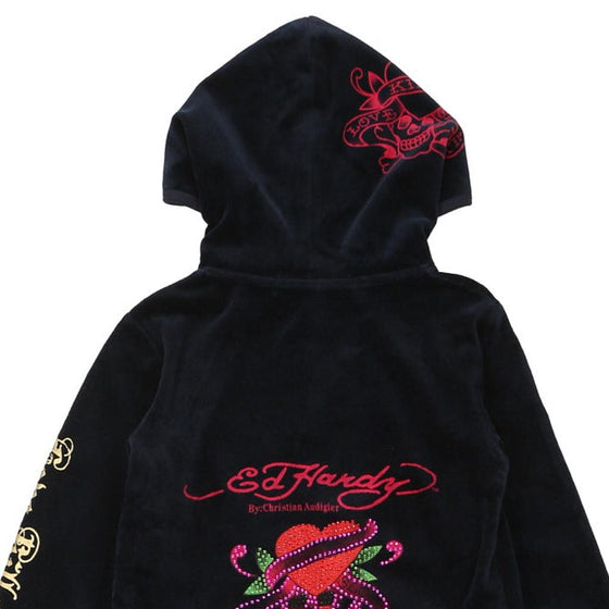 Vintage navy Age 6 Ed Hardy Hoodie - girls small