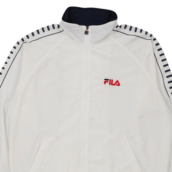 Vintage white Fila Track Jacket - mens xx-large