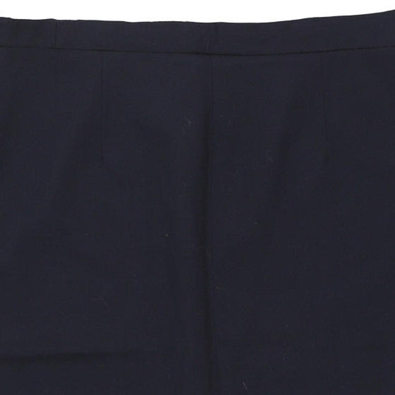 Vintage navy Les Copains Midi Skirt - womens 38" waist