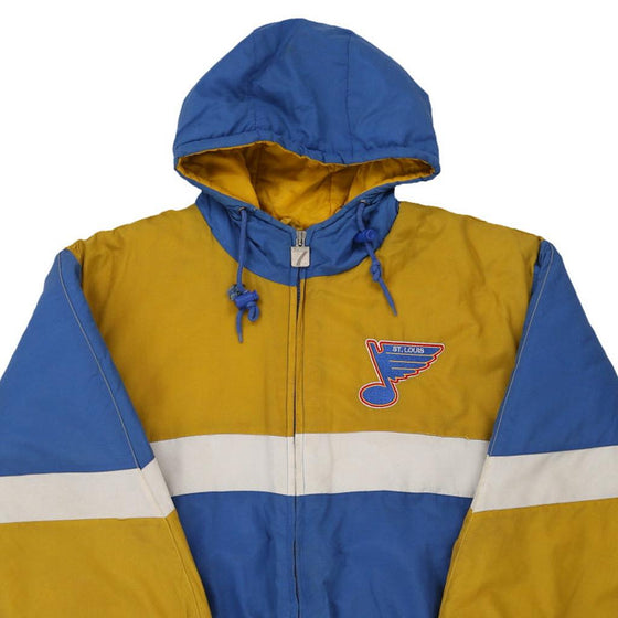 Vintage block colour St. Louis Blues Logo 7 Jacket - mens large