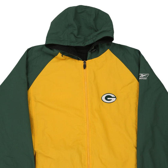 Vintage yellow Green Bay Packers Reebok Jacket - mens xx-large