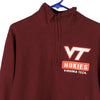 Vintage burgundy Hokies Virginia Tech Champion 1/4 Zip - mens small