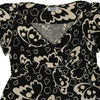 Cheap & Chic Moschino Floral Top - Large Black Viscose