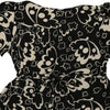 Cheap & Chic Moschino Floral Top - Large Black Viscose