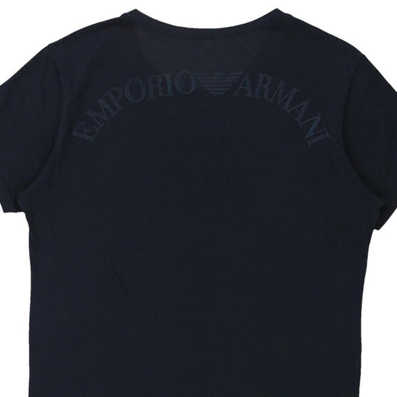 Vintage blue Emporio Armani T-Shirt - mens small