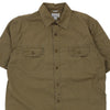 Vintage khaki Carhartt Short Sleeve Shirt - mens large