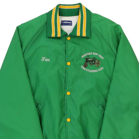 Vintage green Western New York Two Cylinder Club Holloway Varsity Jacket - mens xx-large