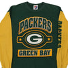 Vintage green Age 18-20, Green Bay Packers Team Gated Long Sleeve T-Shirt - boys x-large