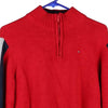 Vintage red Age 18-20 Tommy Hilfiger 1/4 Zip - boys large