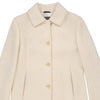 Les Copains Overcoat - Medium Cream Wool Blend