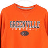 Vintage orange Greenville Football Russell Athletic Sweatshirt - mens small