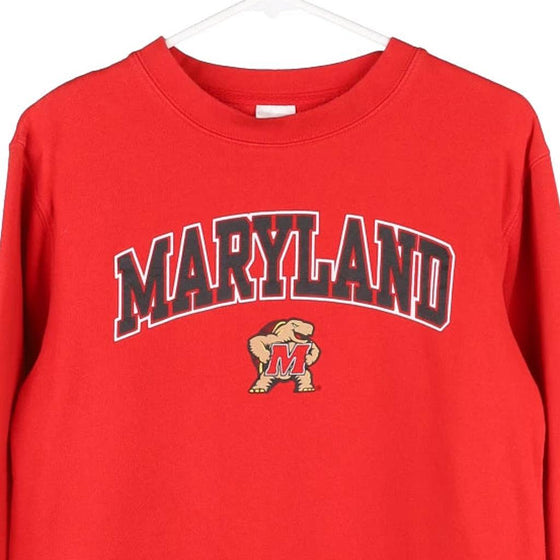 Vintage red Maryland Russell Athletic Sweatshirt - mens small