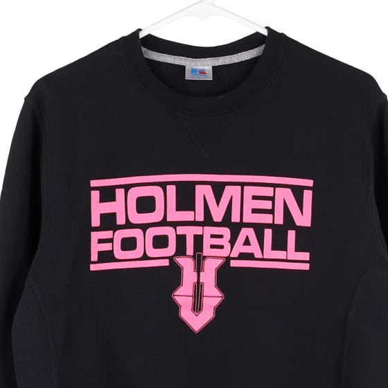 Vintage black Holmen Football Russell Athletic Sweatshirt - womens medium