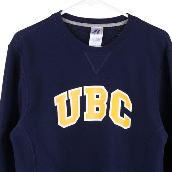 Vintage navy UBC Russell Athletic Sweatshirt - mens medium