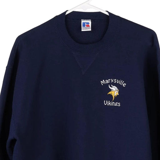 Vintage navy Marysville Vikings Russell Athletic Sweatshirt - mens large