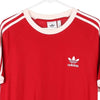 Vintage red Adidas T-Shirt - mens medium