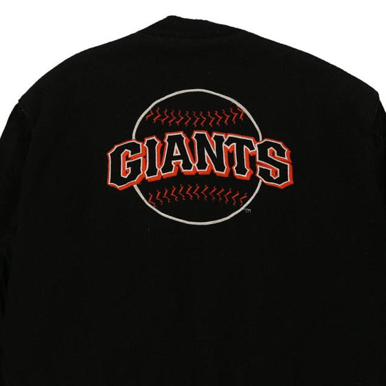 Vintage black San Francisco Giants Delong Varsity Jacket - mens large