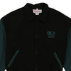 Vintage black 1980's First Impressions Varsity Jacket - mens large