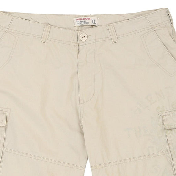 Vintage beige Blend Cargo Shorts - mens x-large