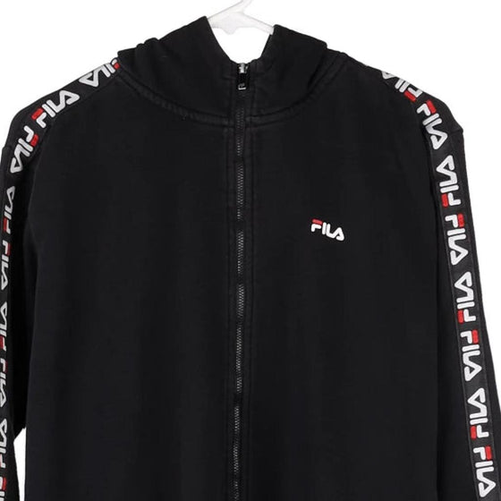 Vintage black Age 15-16 Fila Hoodie - boys x-large