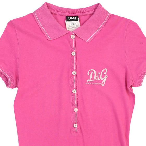 Dolce & Gabbana Polo Shirt - Small Pink Cotton