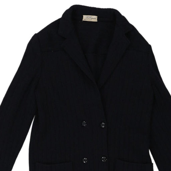 Les Copains Cardigan - 2XL Navy Wool Blend