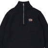 Napapijri 1/4 Zip - Medium Navy Wool Blend