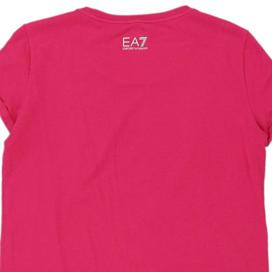 Ea7 T-Shirt - Medium Pink Cotton Blend